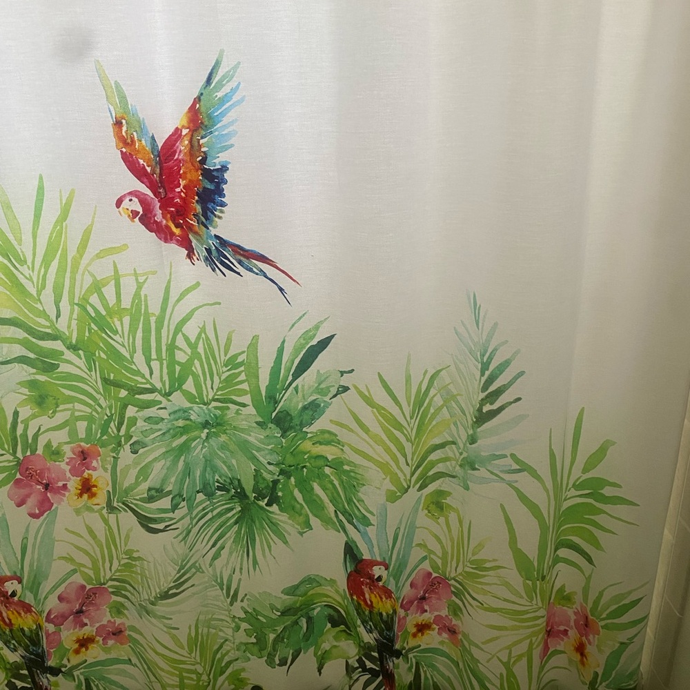 Tropical Shower Curtain-fabric